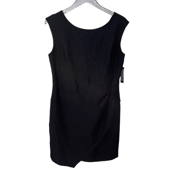 NWT New York & Company Black with Shimmer Sleeveless Dress - Picture 2 of 10